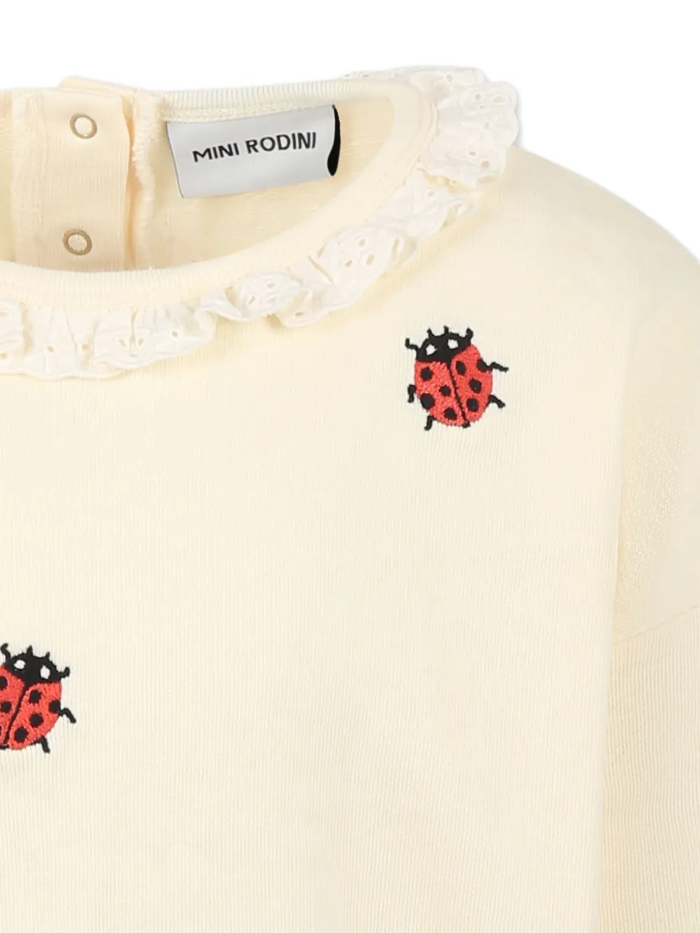 Mini Rodini Sweater van biologisch katoen Beige