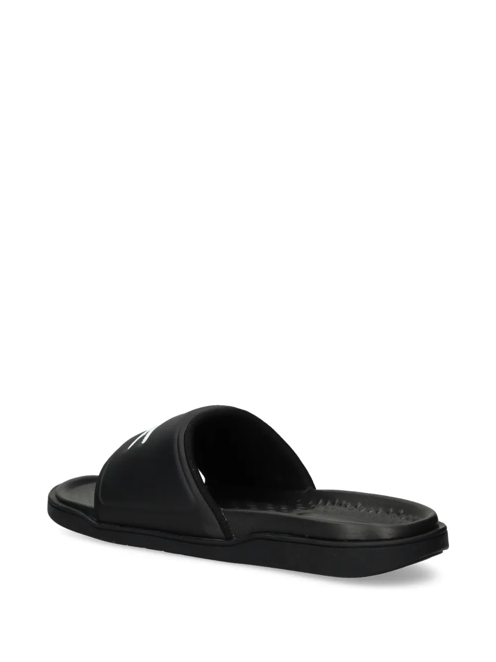 Lacoste logo-print slides Black