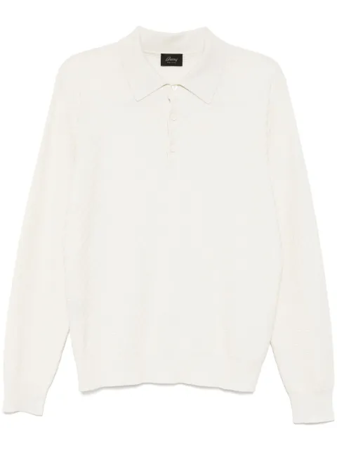 Brioni Trama-weave polo shirt