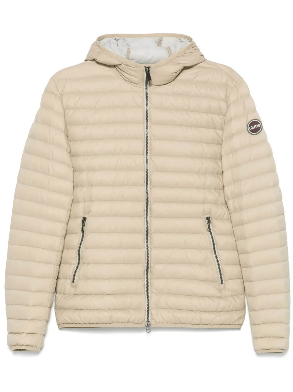 Colmar Gewatteerd jack met logopatch Beige