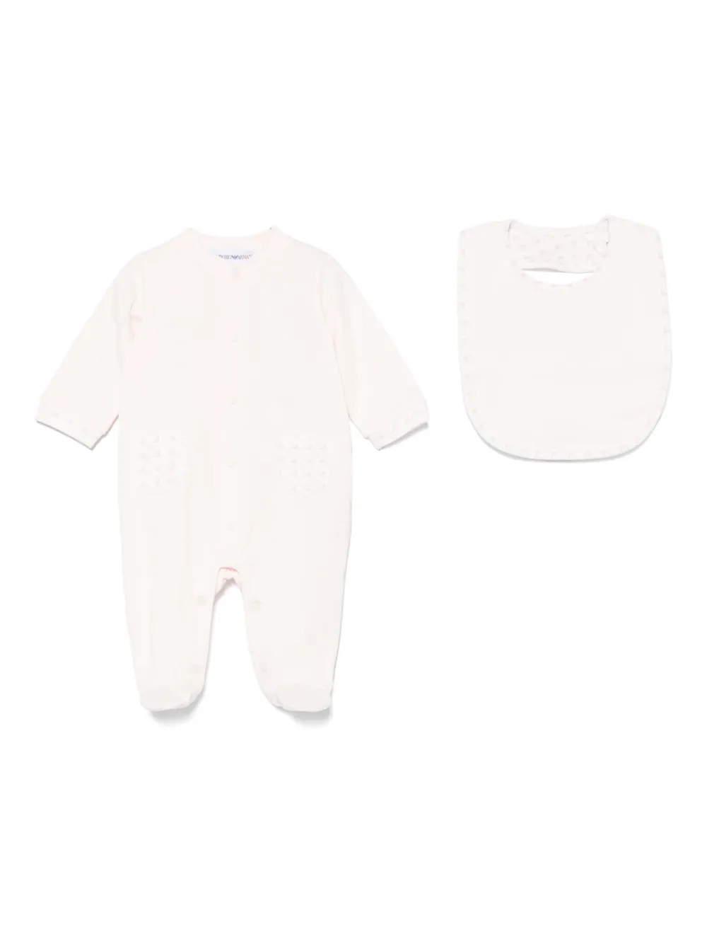 Emporio Ar i Kids Twee rompers met adelaarprint Roze