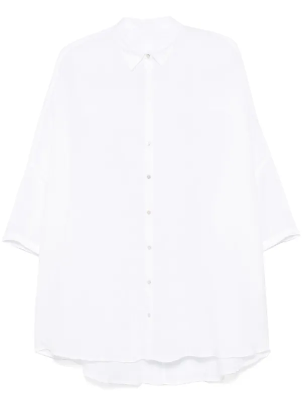 120% Lino リネンシャツ | ホワイト | FARFETCH JP