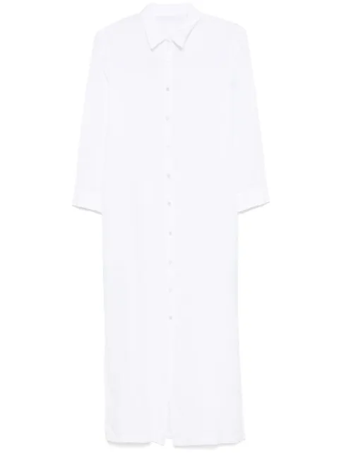 120% Lino linen shirt dress