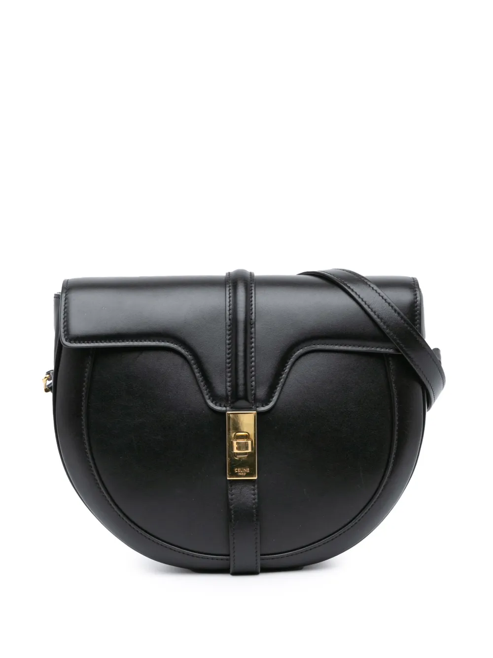 Céline Pre-Owned 2000-2024 ミディアム レザー ブザス 16 ショルダーバッグ - ブラック Céline Pre-Owned 2000-2024 ミディアム レザー ブザス 16 ショルダーバッグ - ブラック