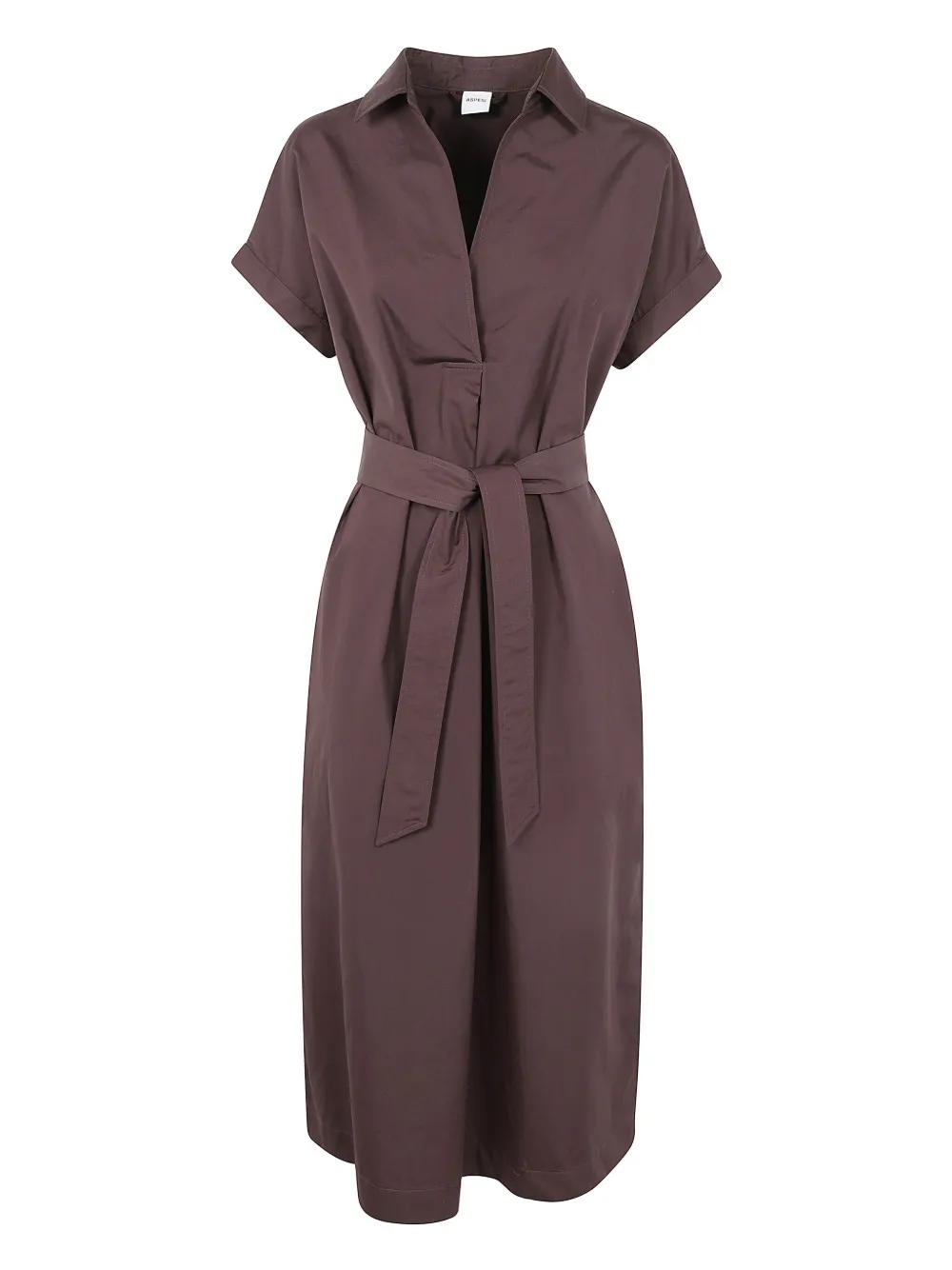 ASPESI poplin midi dress | Brown | Image 1