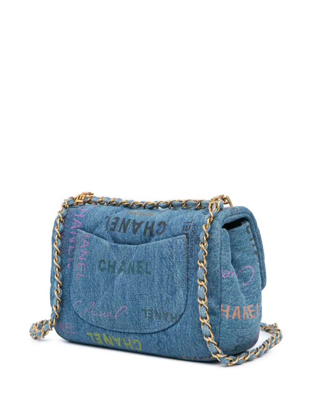CHANEL Pre-Owned bolsa crossbody Mini Rectangular Denim Mood Flap 2021-2024 | Estilos de archivo | Image 2