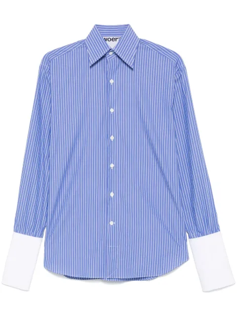 WOERA camisa con estampado de rayas diplomáticas