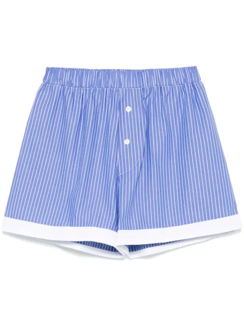 WOERA shorts con motivo de rayas