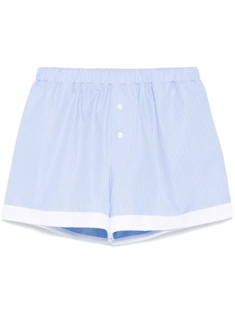 WOERA shorts con estampado de rayas diplomáticas