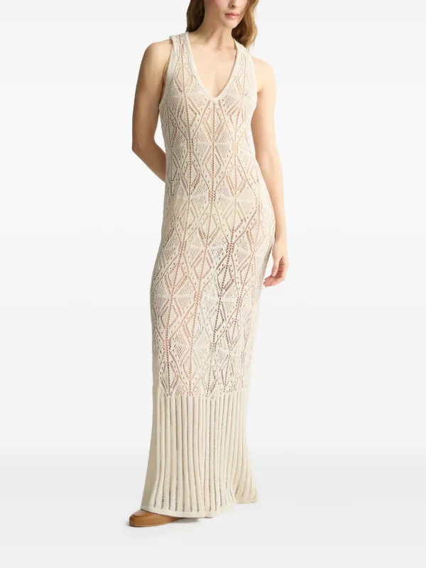 Liu Jo Crochet-knit Dress - Neutrals