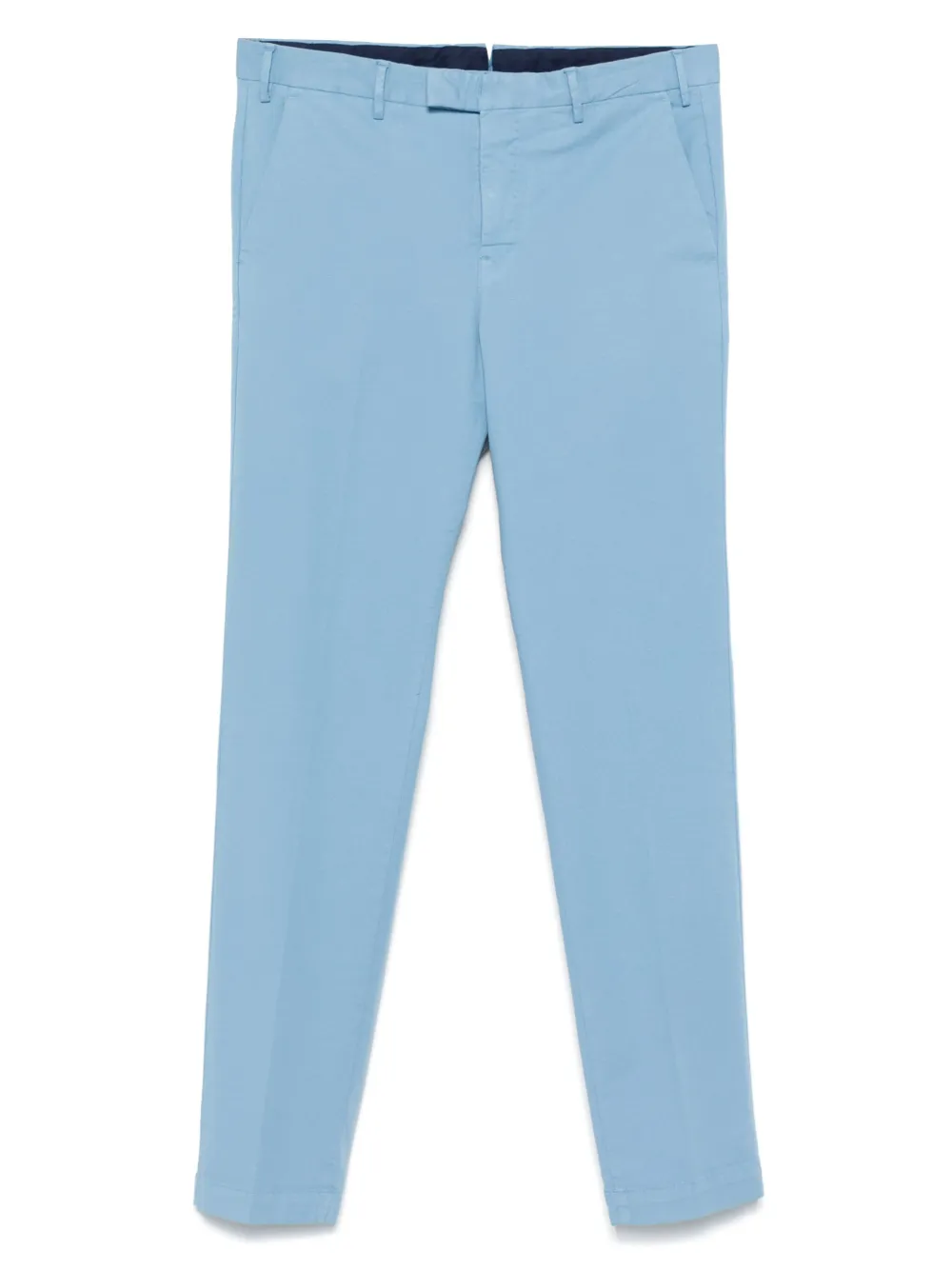 PT Torino Chino van stretchkatoen Blauw