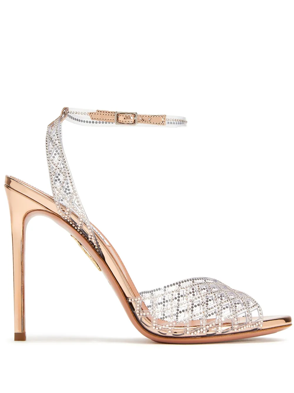 Aquazzura 105mm Lumiere sandals Silver