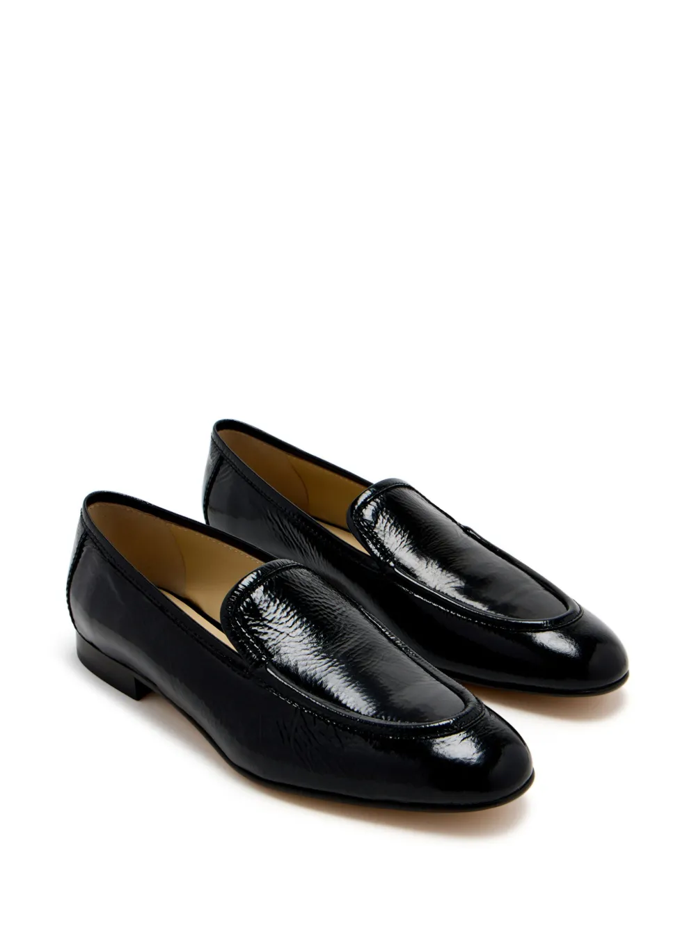 Le Monde Beryl Leren loafers - Zwart