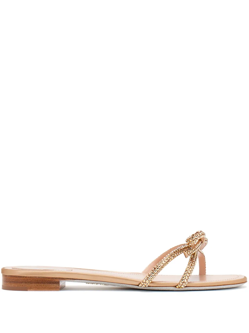 René Caovilla bow-detail sandals Gold