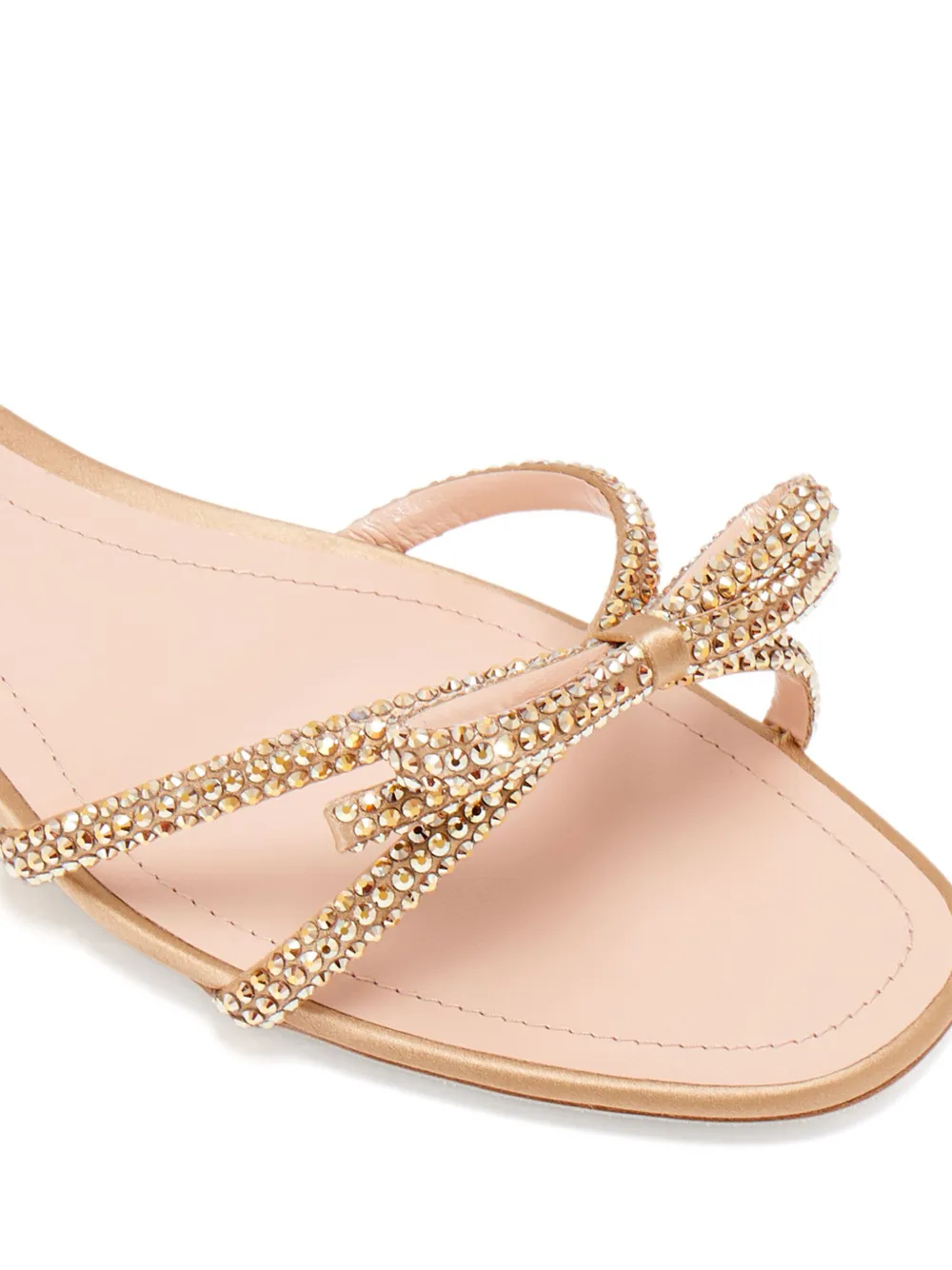 René Caovilla Sandalen met strikdetail - Goud