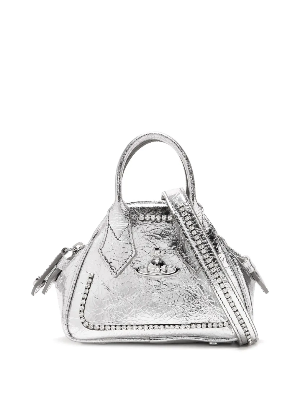 Vivienne Westwood Yasmine サッチェルバッグ - シルバートーン Vivienne Westwood Yasmine サッチェルバッグ - シルバートーン