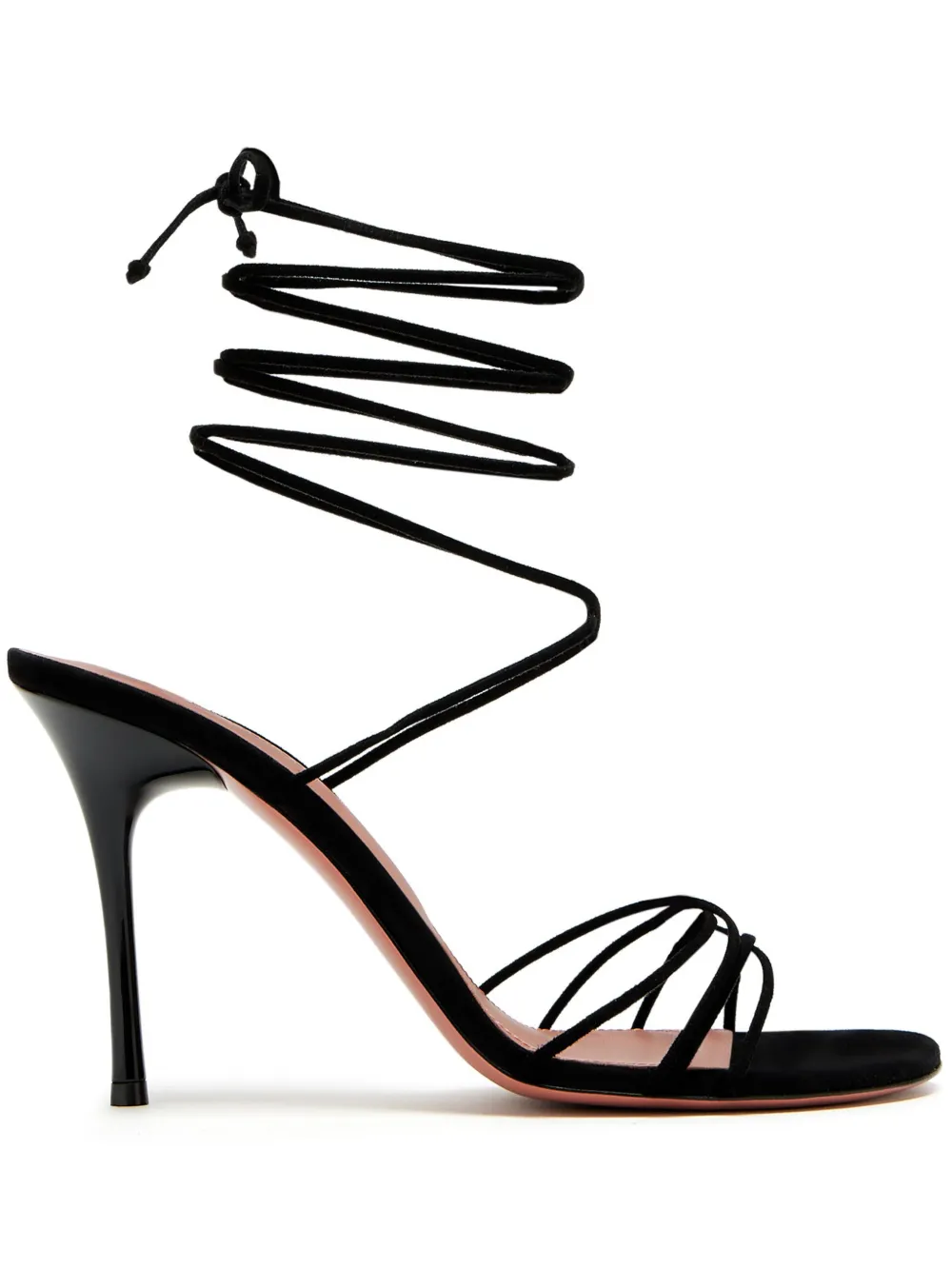 Amina Muaddi 95mm Lori sandals Black