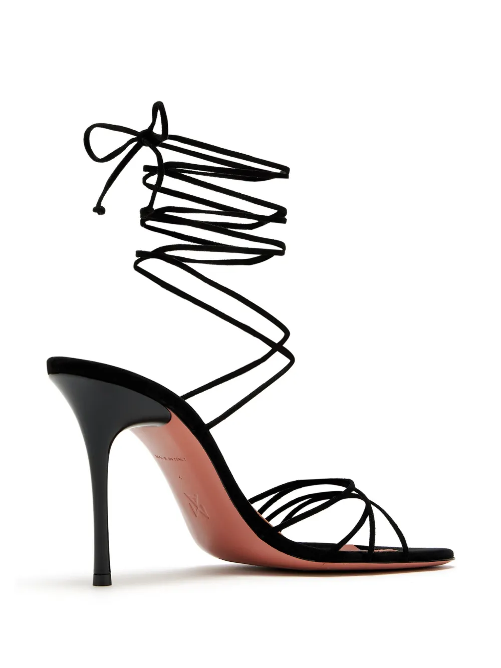 Amina Muaddi 95mm Lori sandals Black
