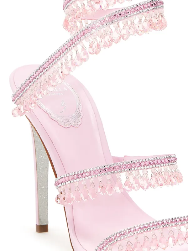 René Caovilla 105mm Super Chandelier Sandals | Pink | FARFETCH
