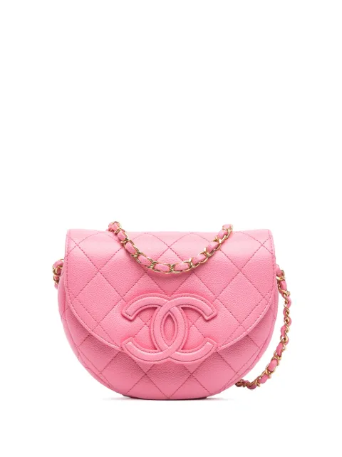 CHANEL Pre-Owned 2021-2024 Mini Quilted Caviar CC Messenger Flap crossbody bag