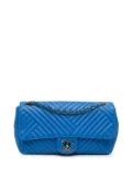 CHANEL Pre-Owned 2015-2016 Medium Lambskin CC Crossing Flap shoulder bag - Blue