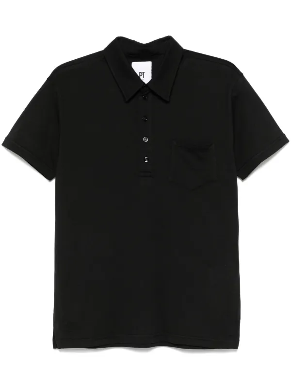 PT Torino Short-sleeve Polo Shirt in 0990 NERO