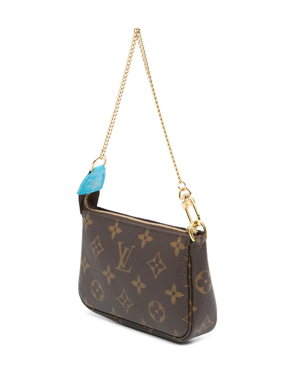 Louis Vuitton Pre-Owned 2022 Monogram Vivienne in Tokyo Mini Pochette Accessoires handtas - Bruin