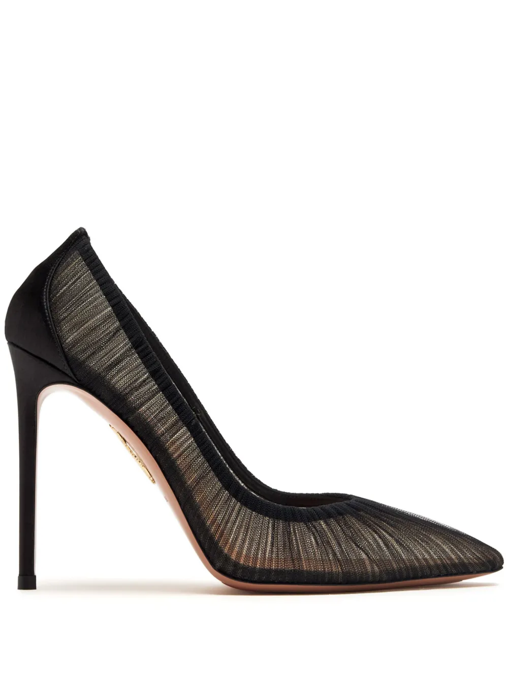 Aquazzura 105mm mesh pumps Black