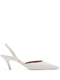 Amina Muaddi 60mm Sofia pumps - White