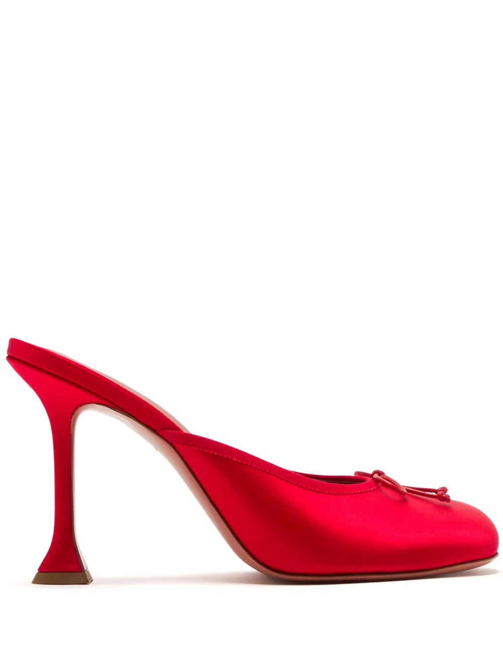 Amina Muaddi 95mm Lila muiltjes Rood