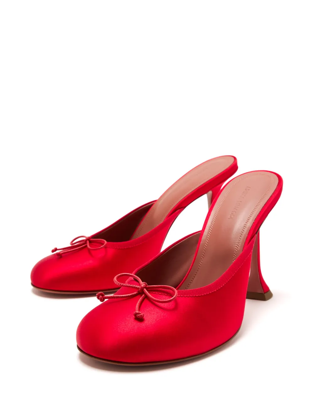 Amina Muaddi 95mm Lila muiltjes Rood