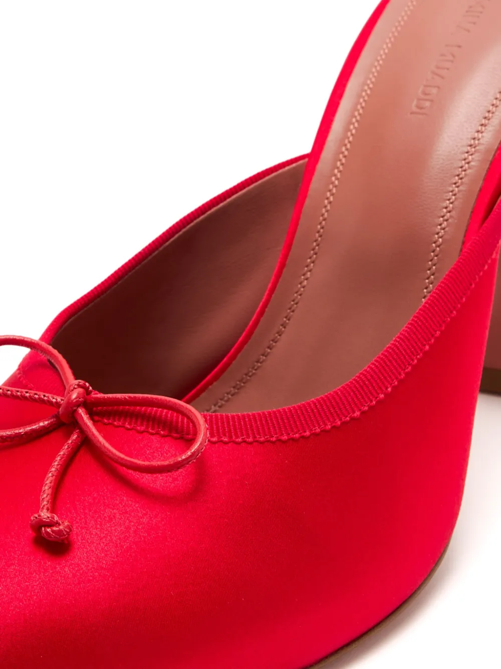 Amina Muaddi 95mm Lila muiltjes Rood