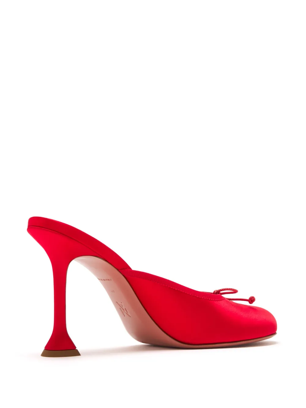 Amina Muaddi 95mm Lila muiltjes Rood