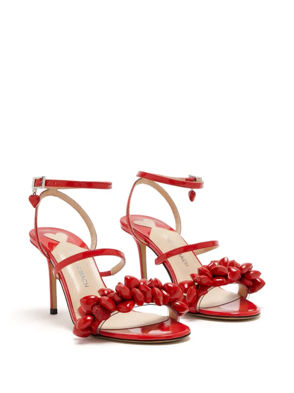 サンダル・ミュール MACH & MACH Black leather Petit Coeur sandals CL18519S-Christian-Louboutin-