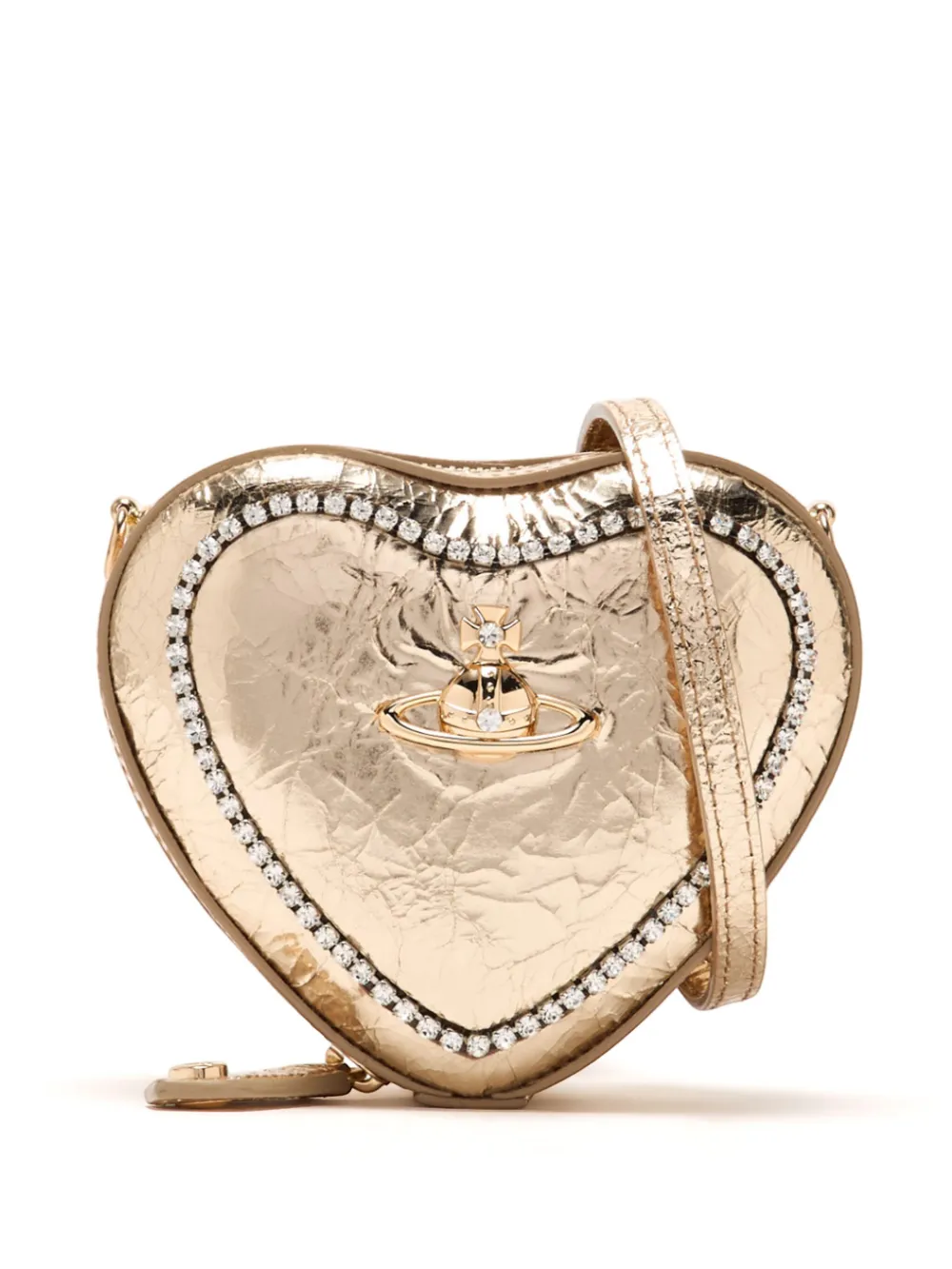Vivienne Westwood Belle Heart boekentas Goud