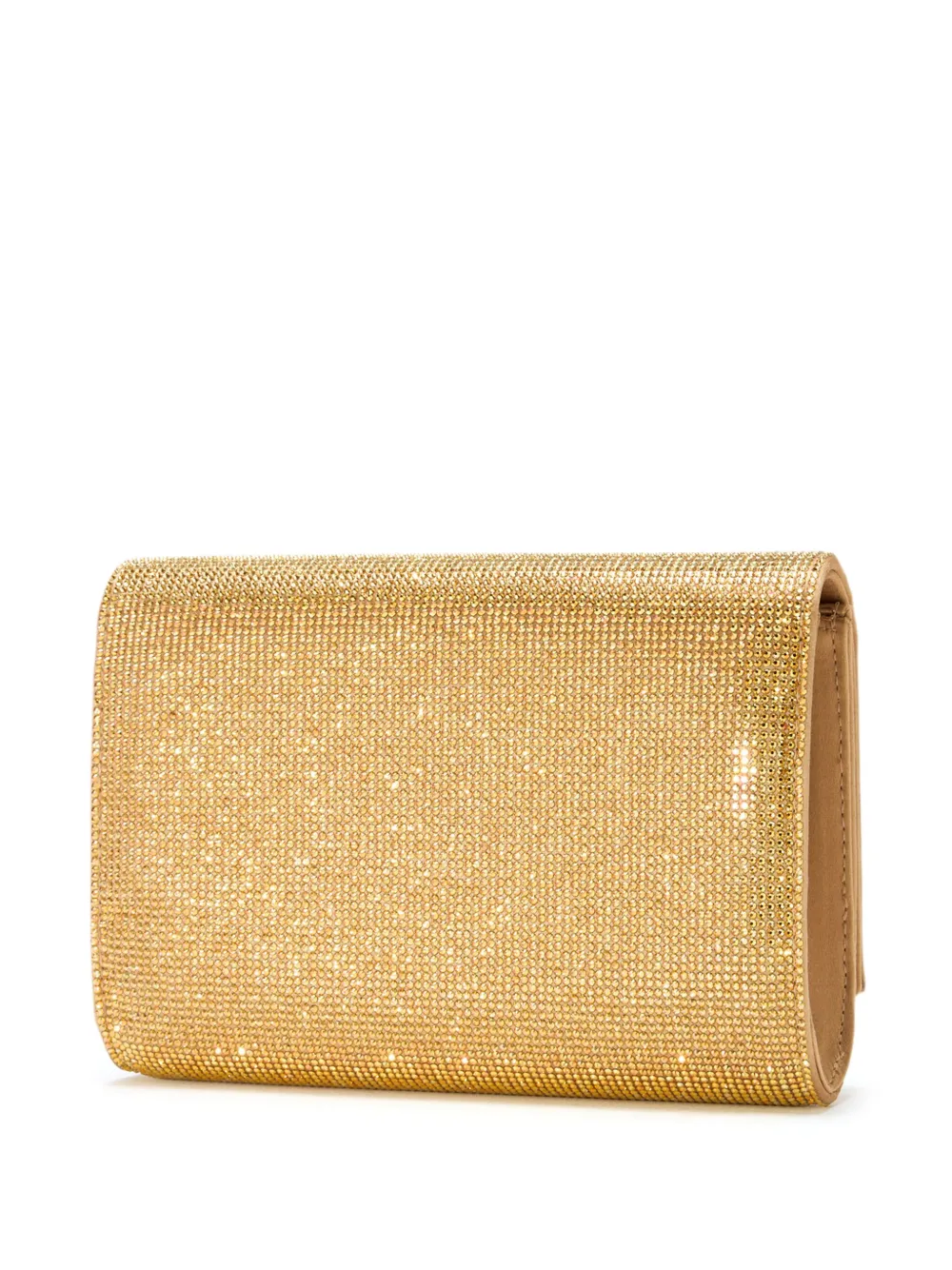 René Caovilla Clutch verfraaid met stras - Goud