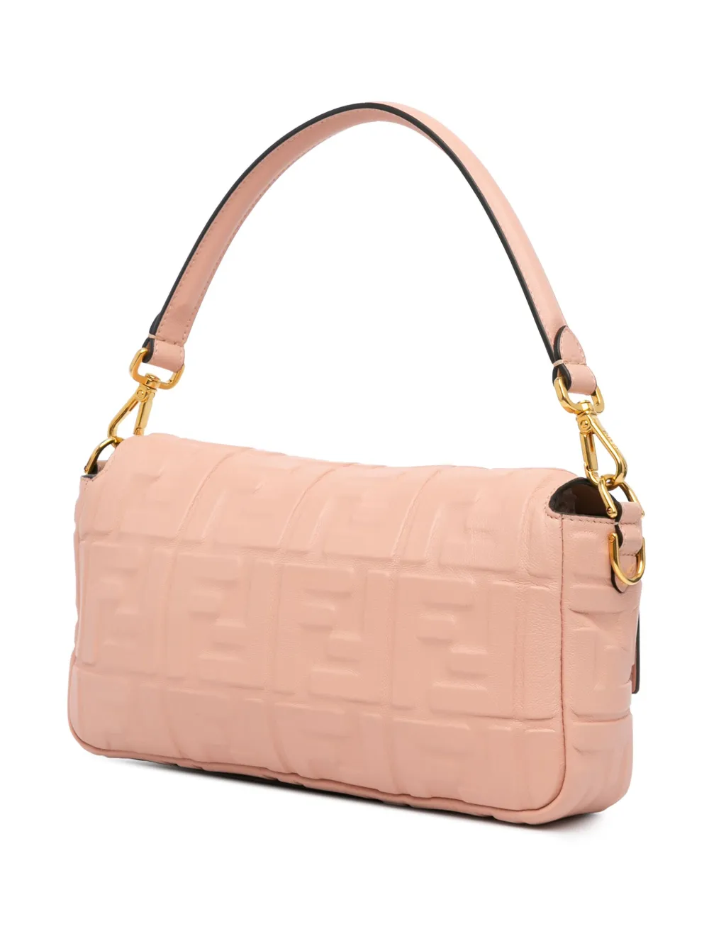 Fendi Pre-Owned 2010-2024 Zucca leren Baguette boekentas met reliëf - PINK