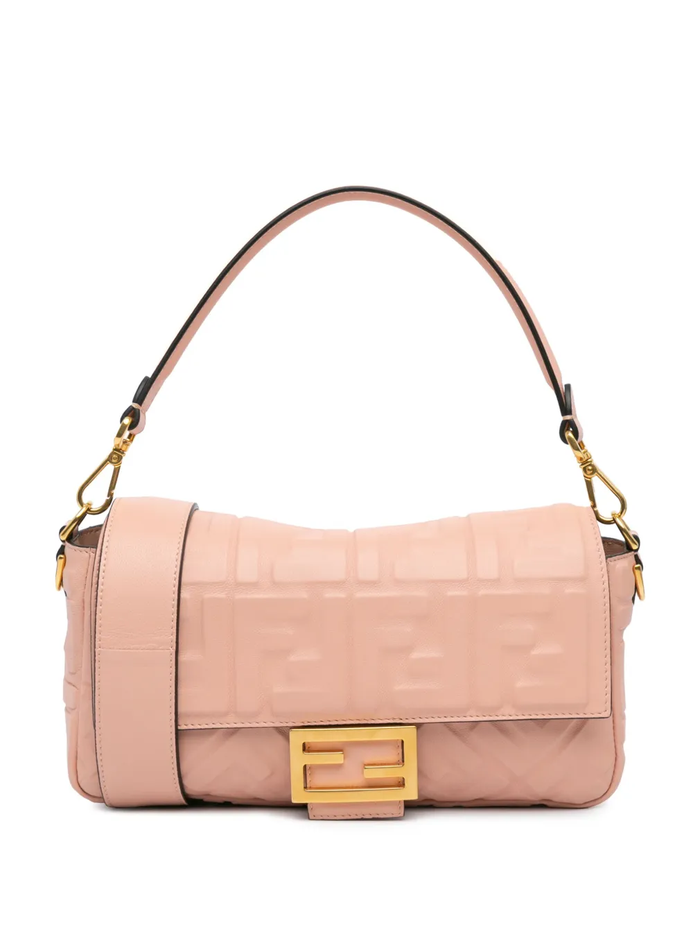 Fendi Pre-Owned bolsa satchel Zucca Embossed Leather Baguette 2010-2024 | Image 1