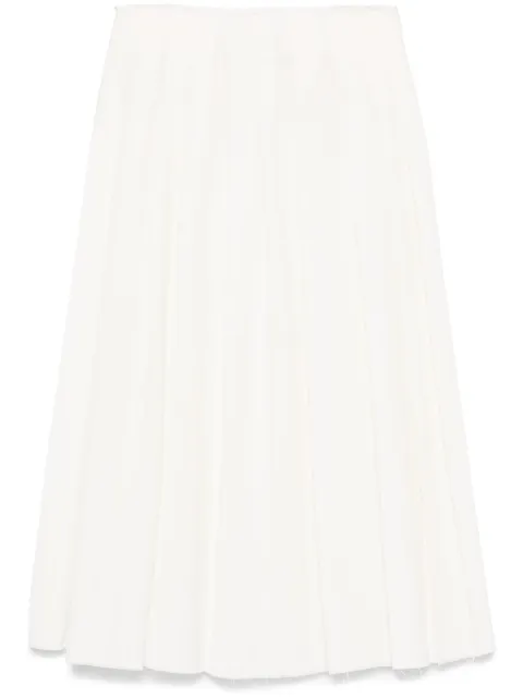 Calcaterra pleated midi skirt