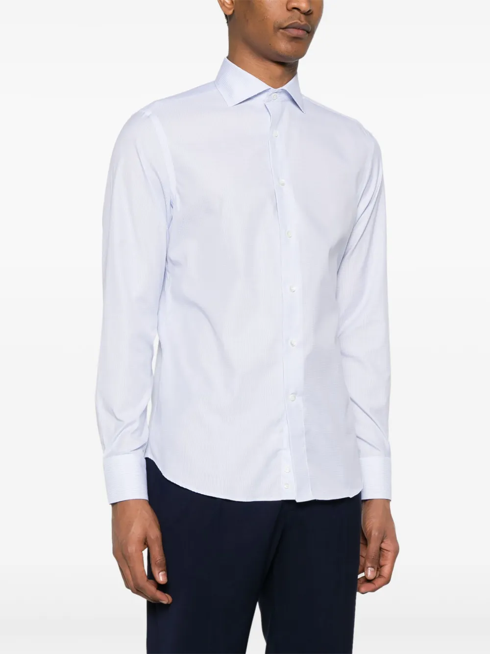 Canali mini check-pattern shirt | Image 2