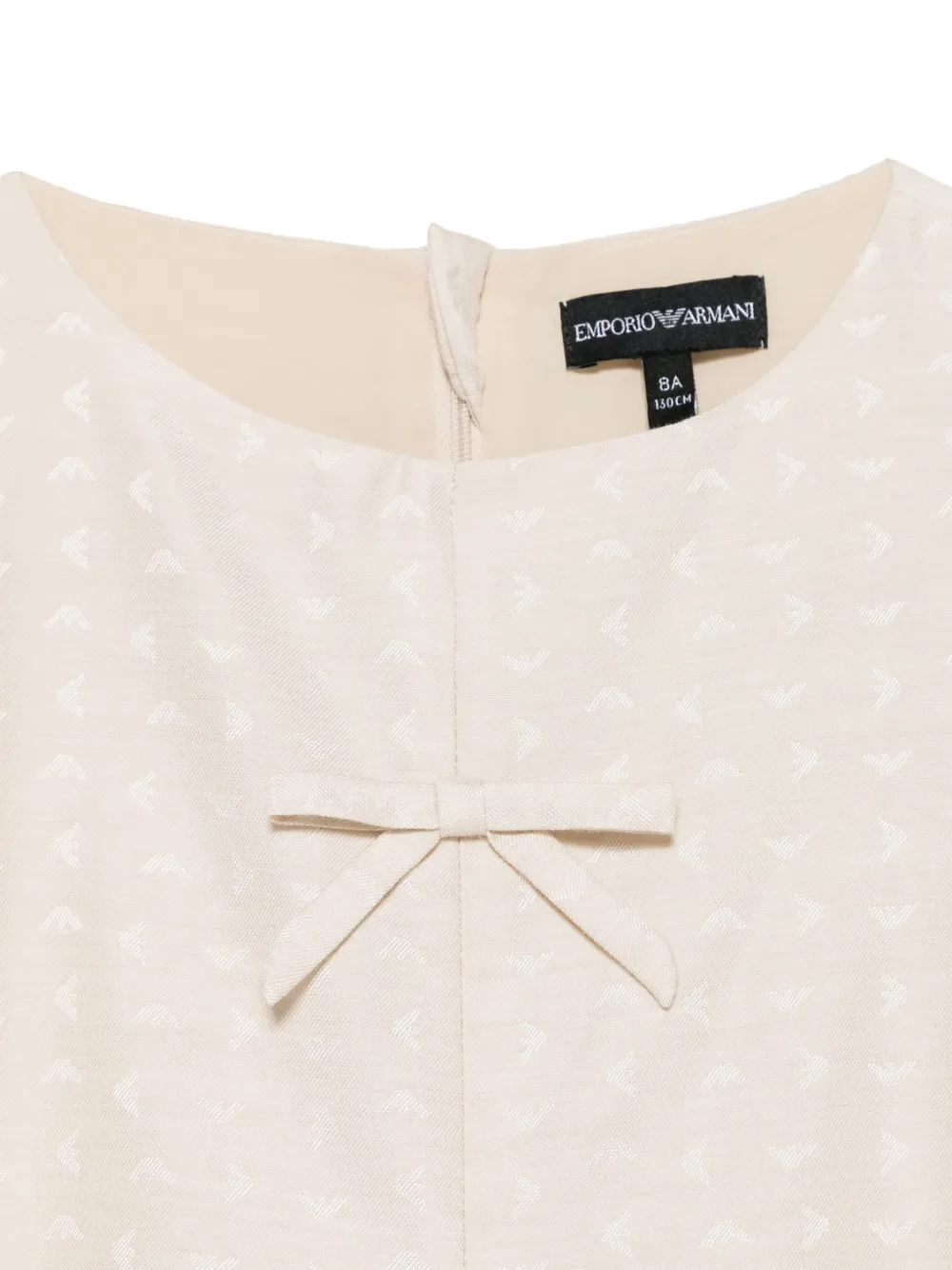 Emporio Armani Kids Jurk met logoprint Beige