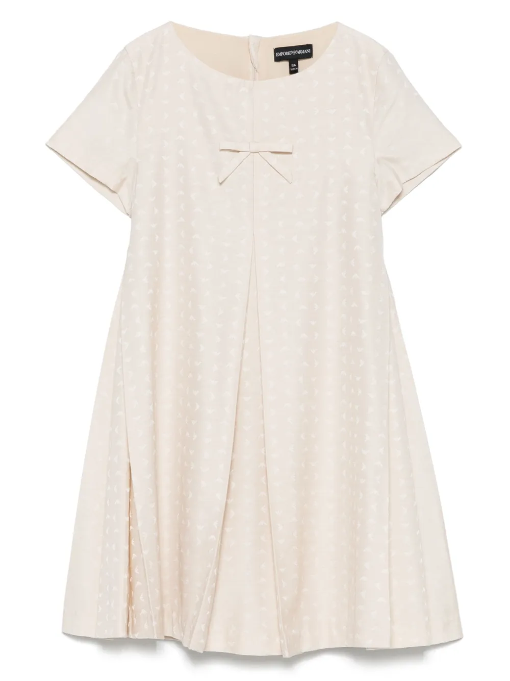 Emporio Ar i Kids Jurk met logoprint Beige