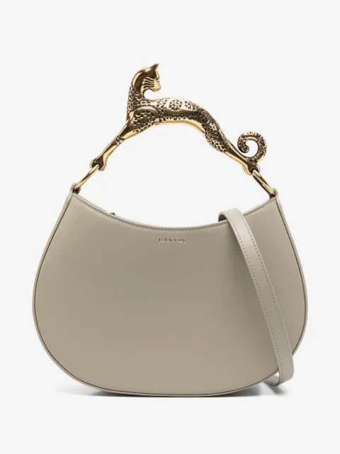 Lanvin cat leather tote bag