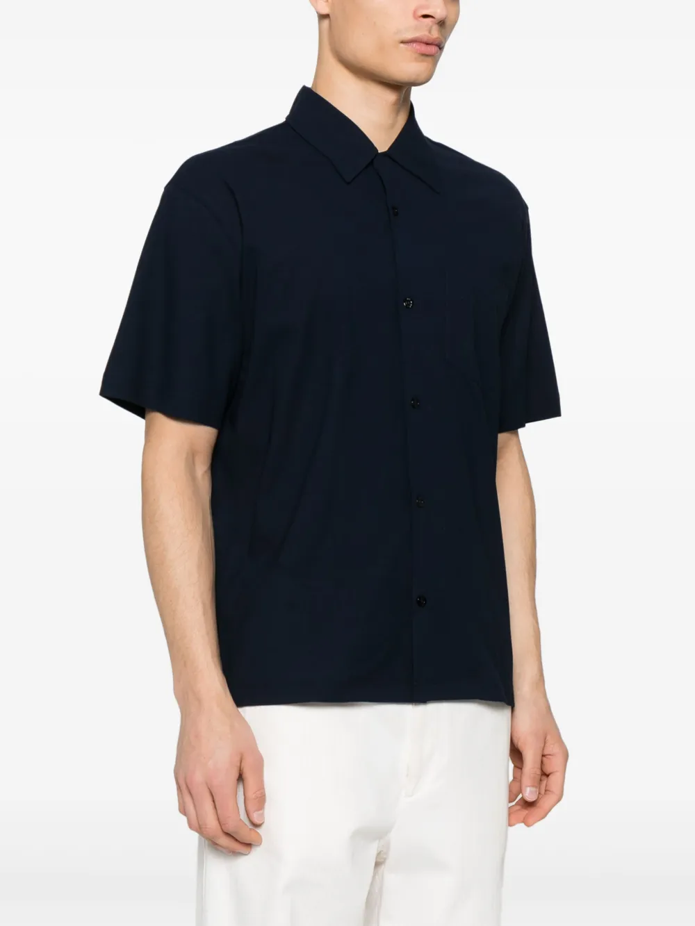 Herno Katoenen overhemd Blauw