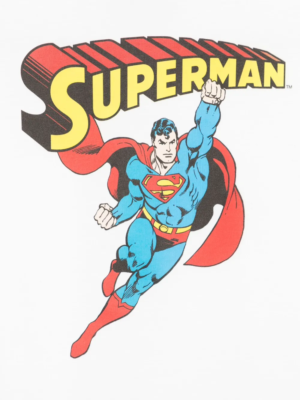 Shop Mc2 Saint Barth X Superman Superman-print Cotton T-shirt In White