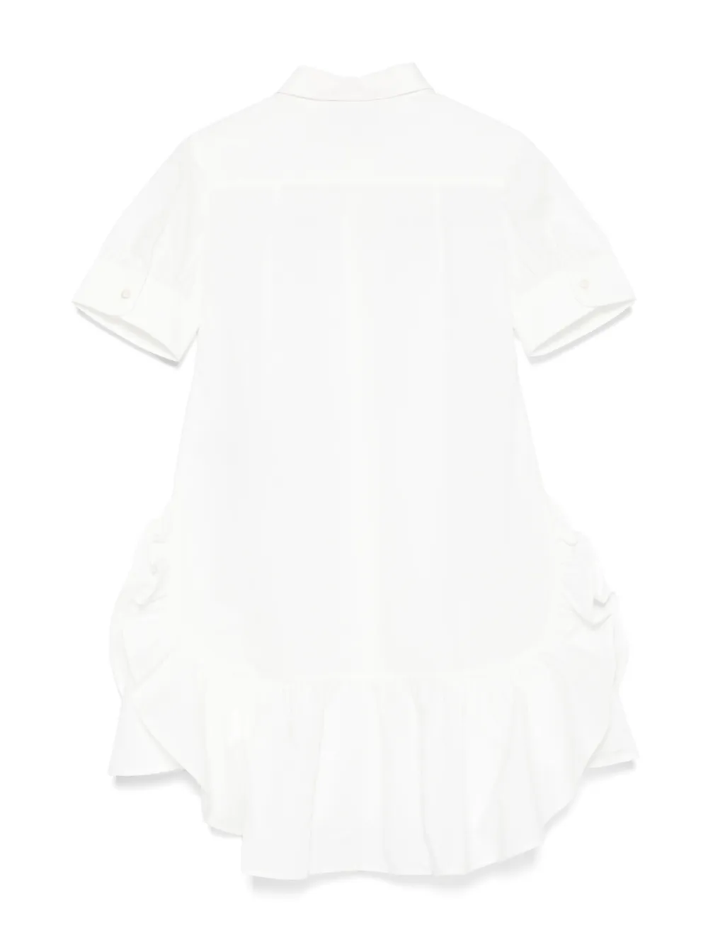 Emporio Armani Kids Jurk met ruches Wit