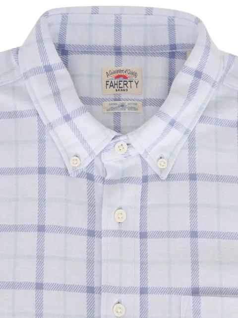FAHERTY plaid check-pattern shirt