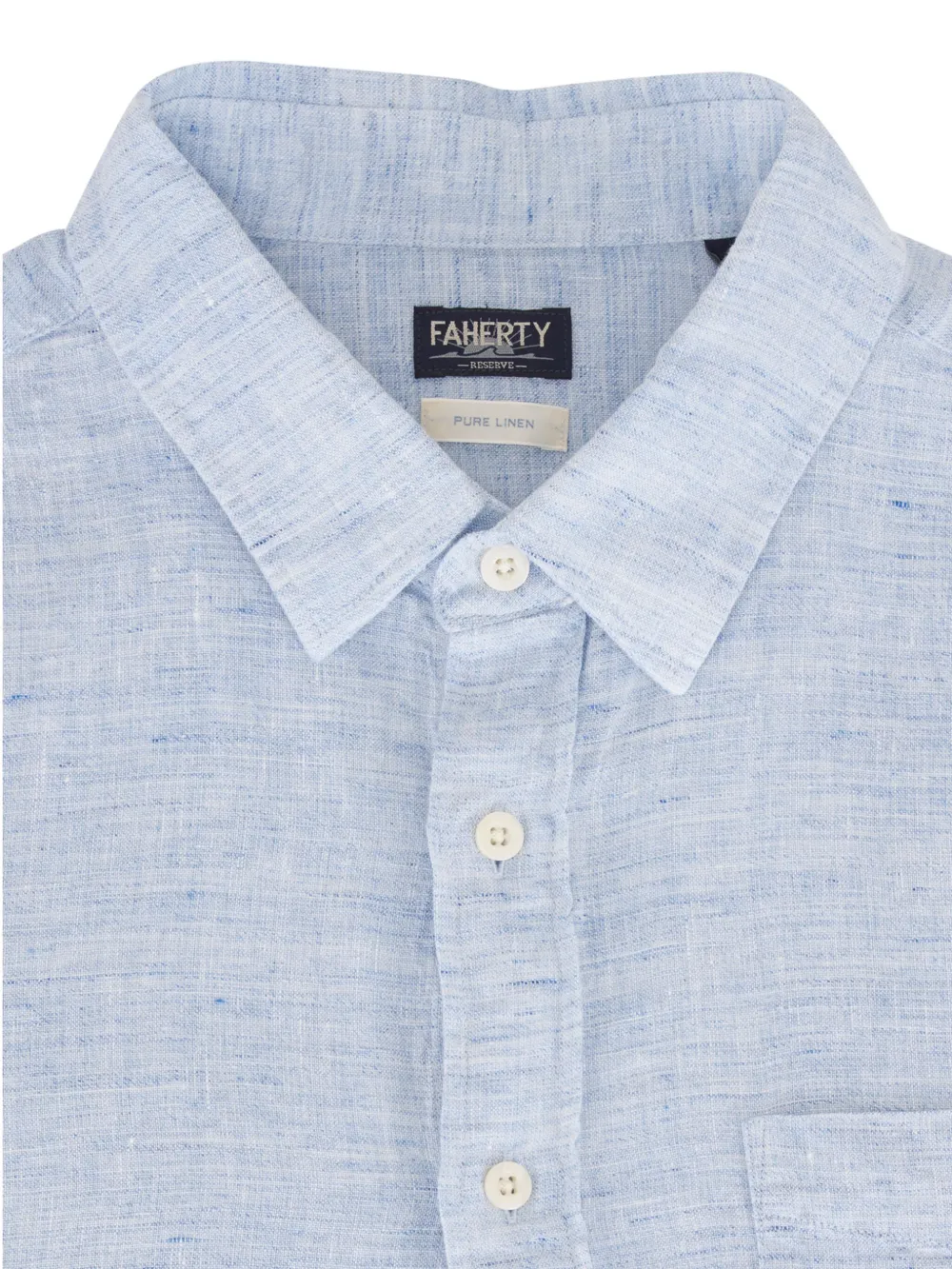 FAHERTY リネンシャツ - ブルー FAHERTY リネンシャツ - ブルー