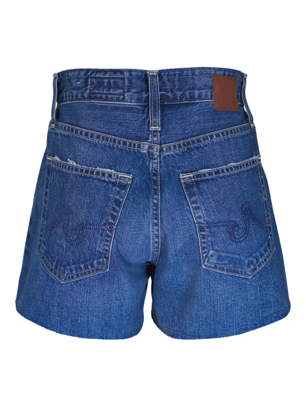 AG Jeans denim knee-length shorts Blauw