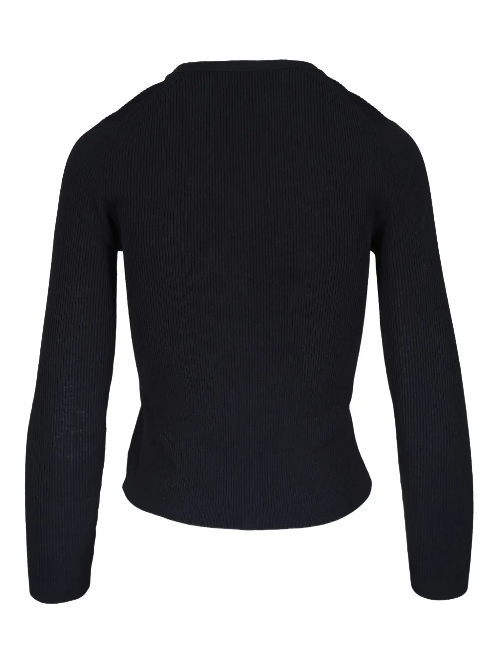 Nili Lotan Ribbed Button Cardigan In Blue